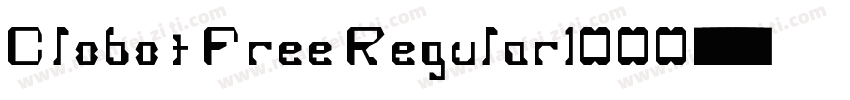Clobot Free Regular1000字体转换